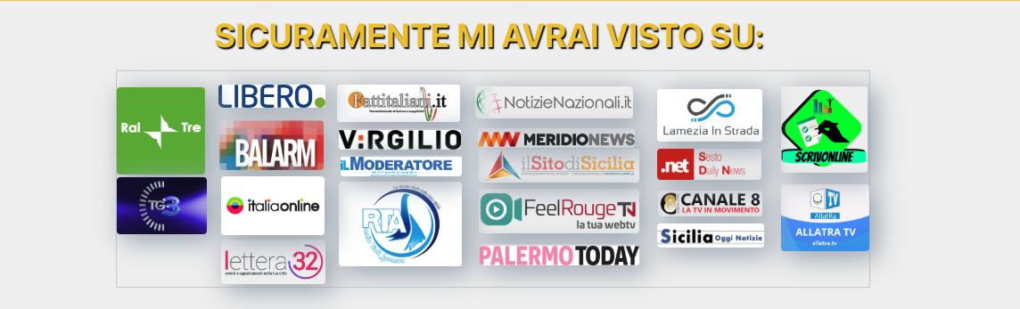 Rai Tre, TG3, Libero, Fatti Italiani, Balarm, Virgilio, MeridioNews, PalermoToday e altre testate